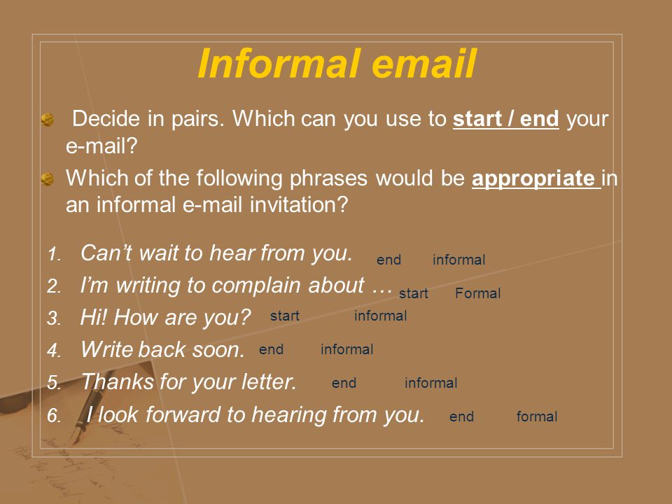 how to write an informal thank you email